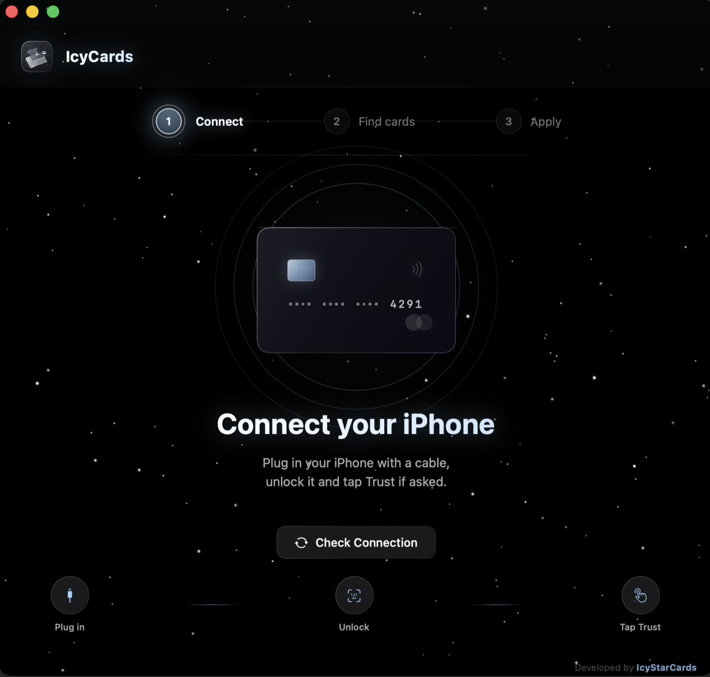 IcyCards — Connect your iPhone