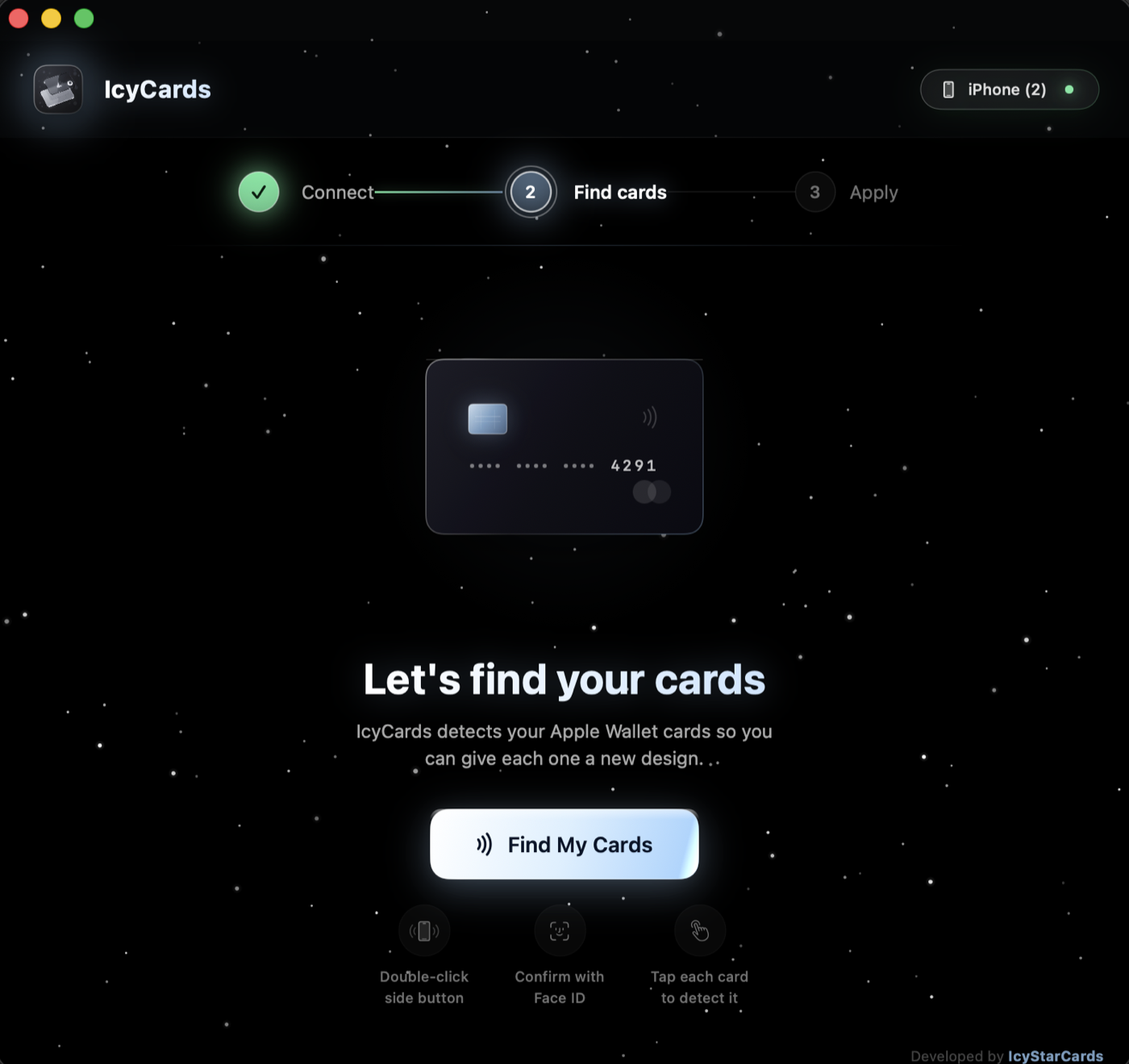 IcyCards — Find your cards